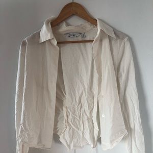 &Other Stories Long Sleeve Tie Back Shirt